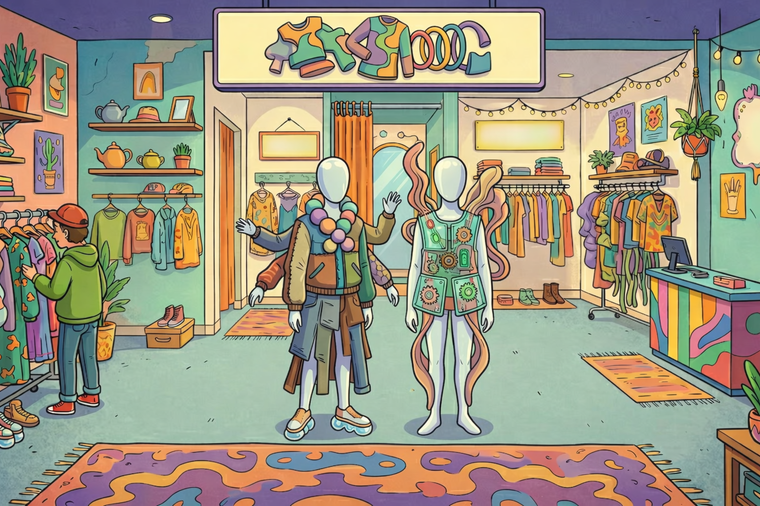 CELPIP Speaking Task 8: Two Mannequins with Unusual Outfits