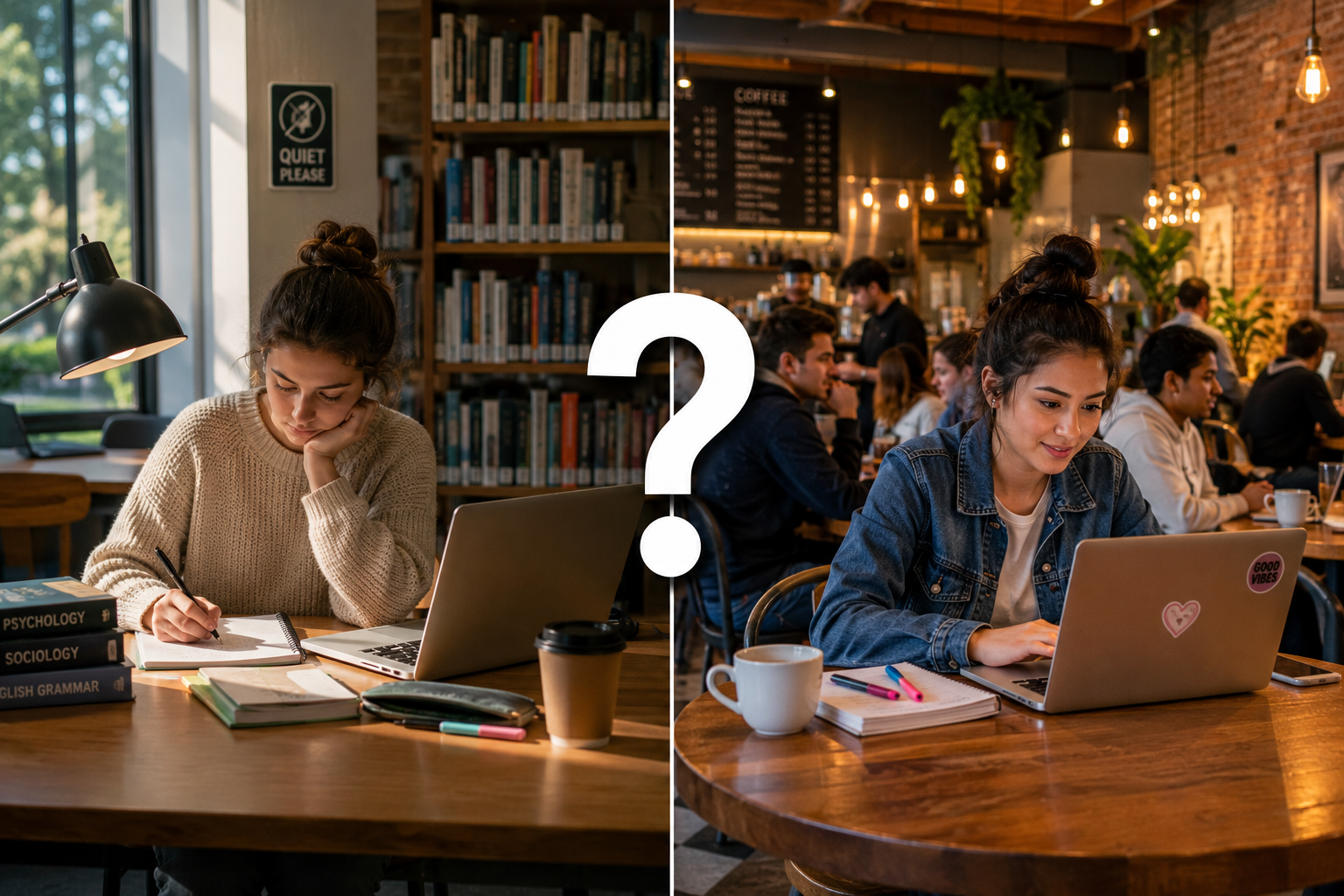 CELPIP Speaking Task 5: Library Desk or Busy Café?