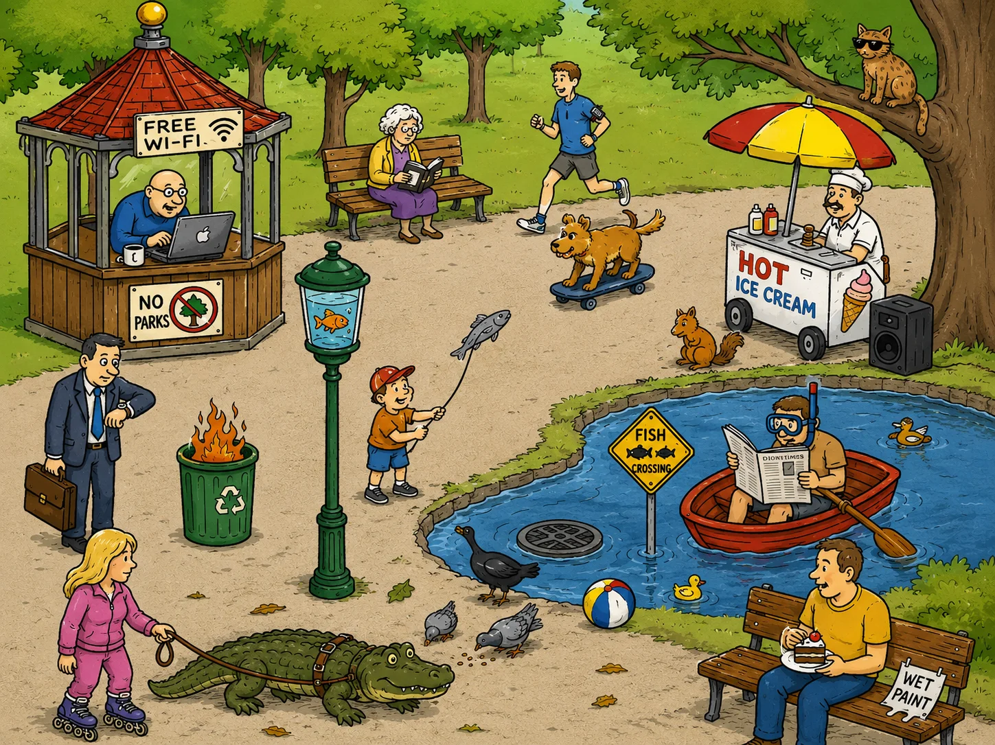 Funny CELPIP speaking park scene