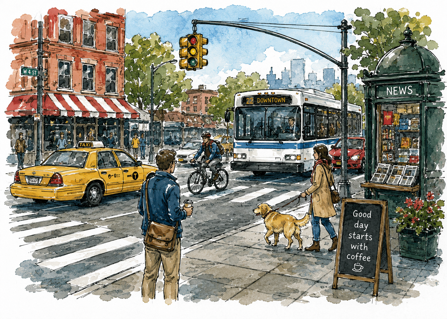 CELPIP Speaking Task 3: Busy Downtown Intersection