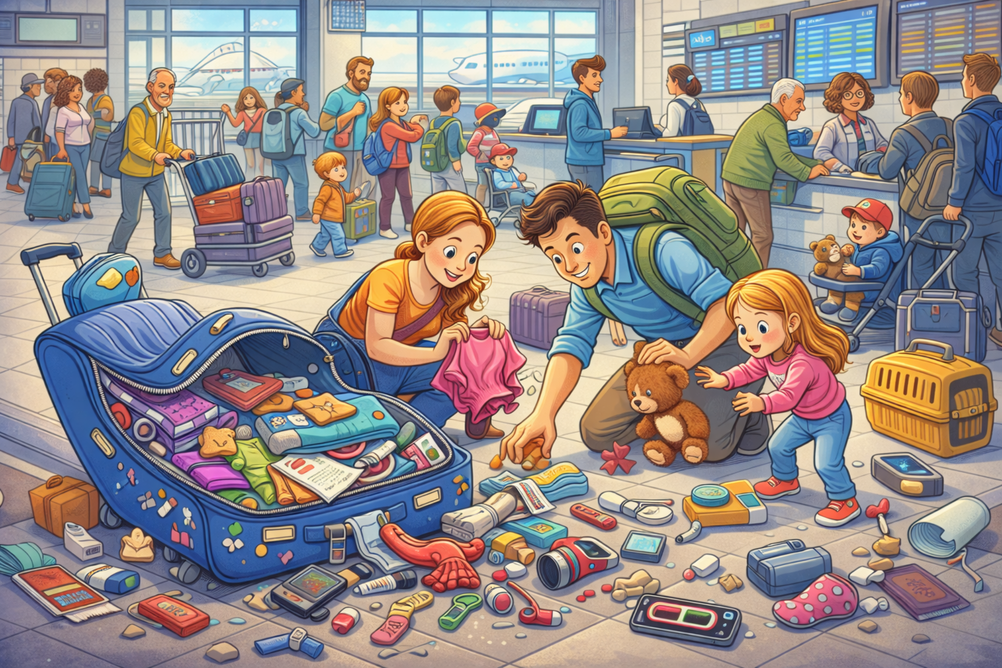 CELPIP Speaking Task 3: Suitcase Spills Open at Airport Check-in