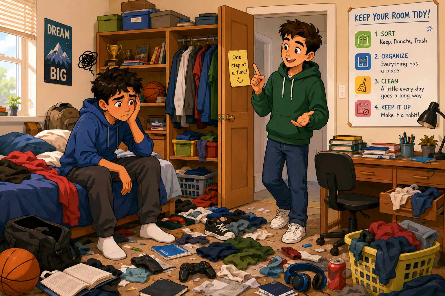 CELPIP Speaking Task 1: Help Someone Organize a Messy Room