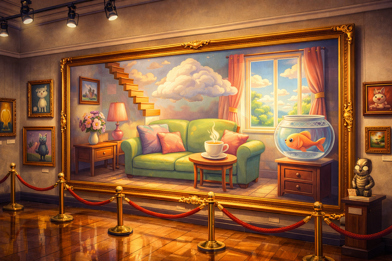 CELPIP Speaking Task 8: A Painting That Looks Like a Real Living Room