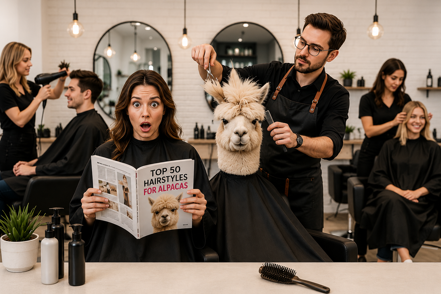 CELPIP Speaking Task 8: An Alpaca at a Hair Salon