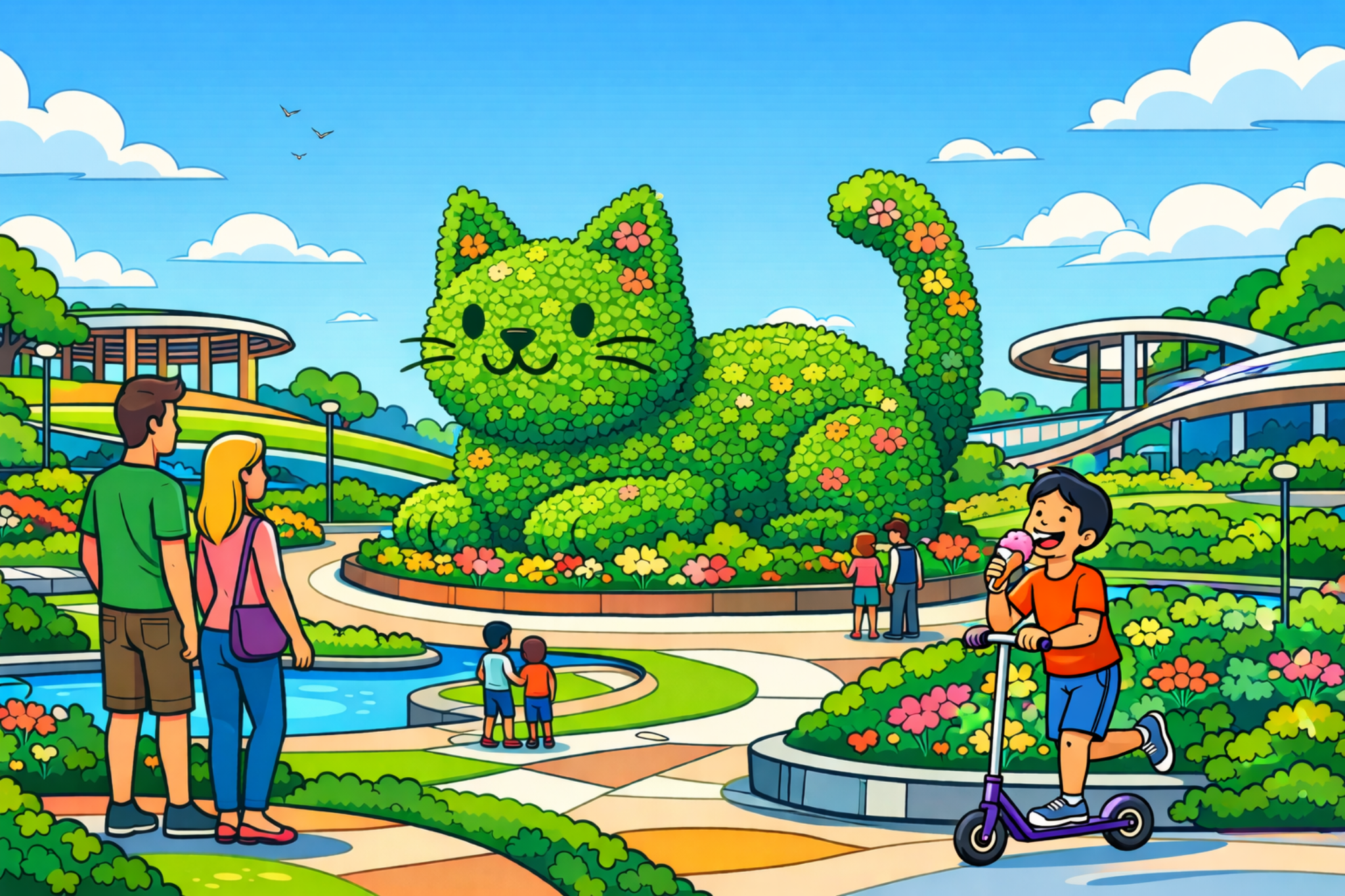 CELPIP Speaking: Cat Topiary in the Park