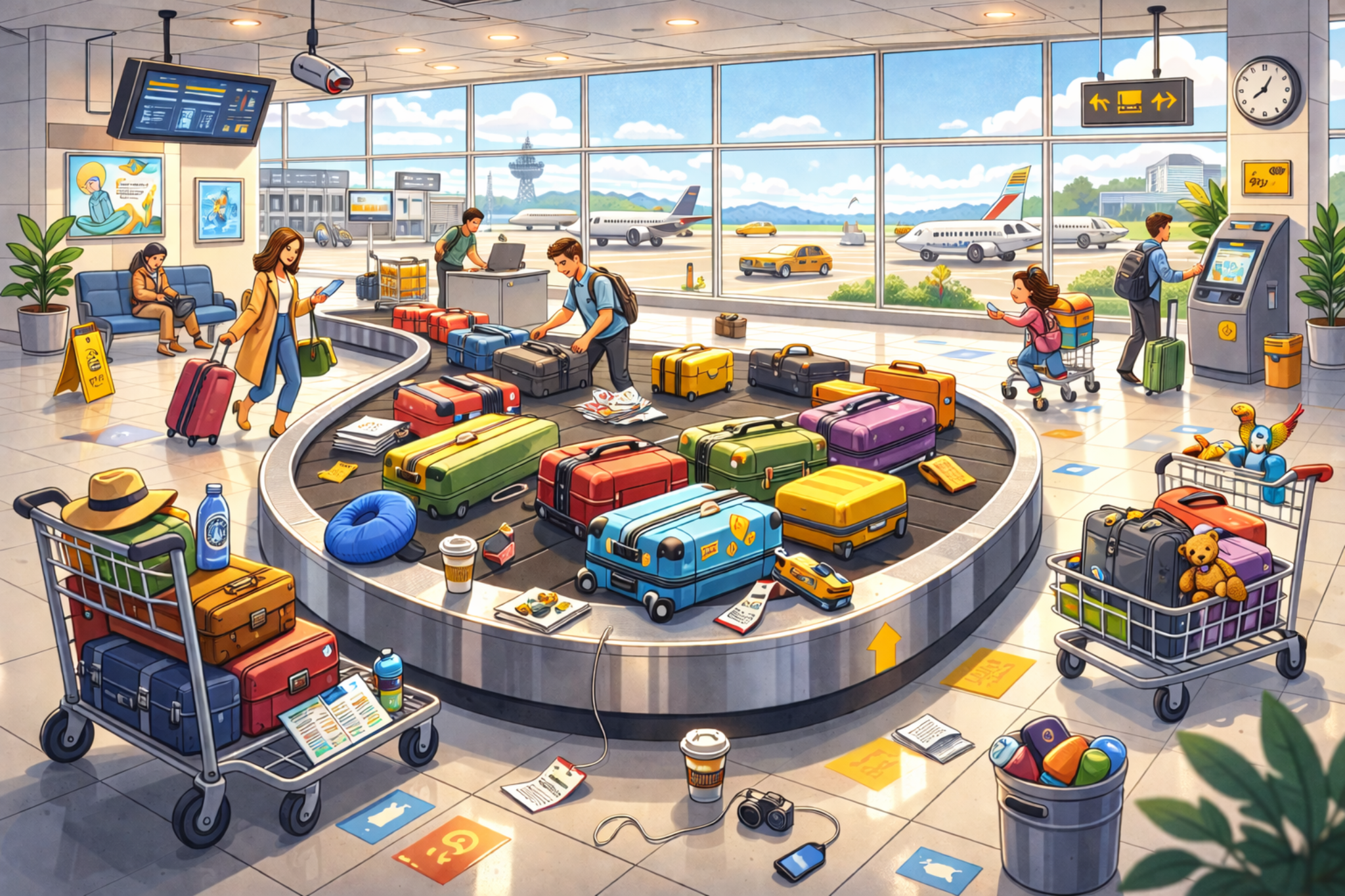 CELPIP Speaking Task 3: Busy Airport Baggage Claim