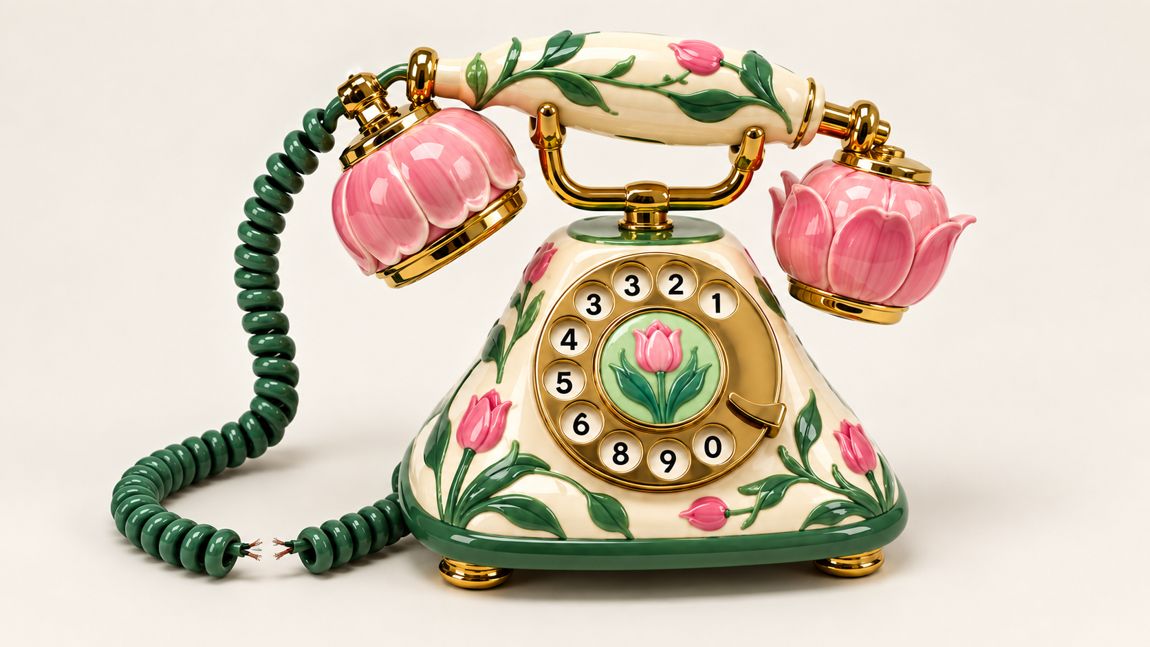 CELPIP Speaking Task 8: A Floral Telephone with a Broken Cord